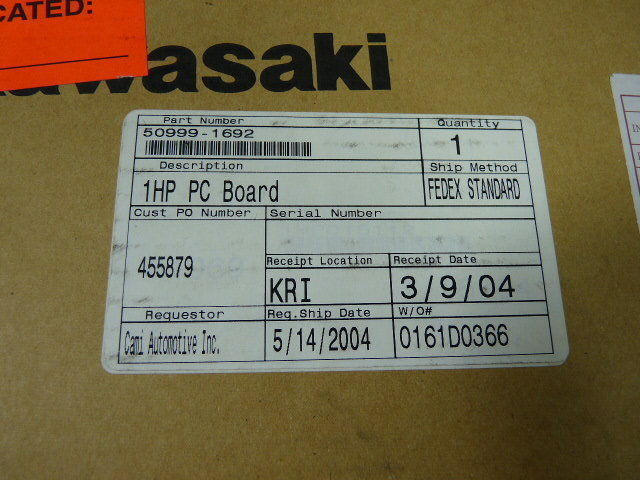 Kawasaki 50999-1692 PLC Board 1HP Assembly ! NEW !