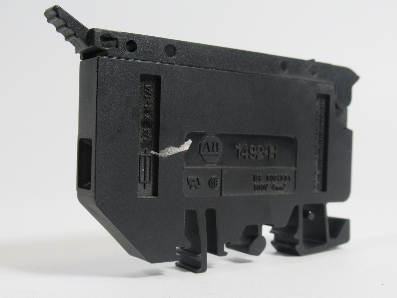 Allen-Bradley 1492-H4-OS Terminal Block w/ Neon Indicator Raised Tab USED