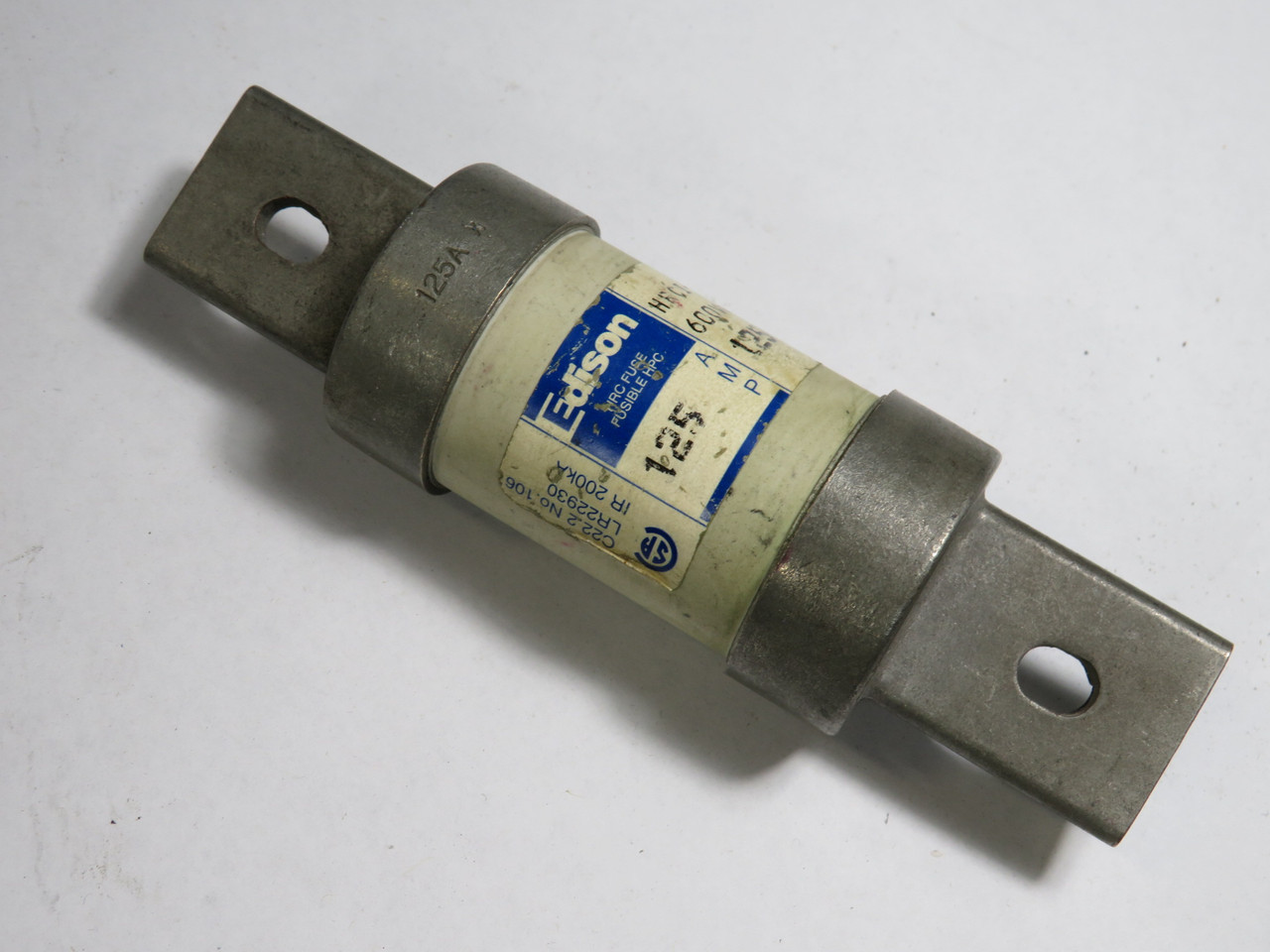 Edison 125CJ 125A 600VAC HRC Fuse USED