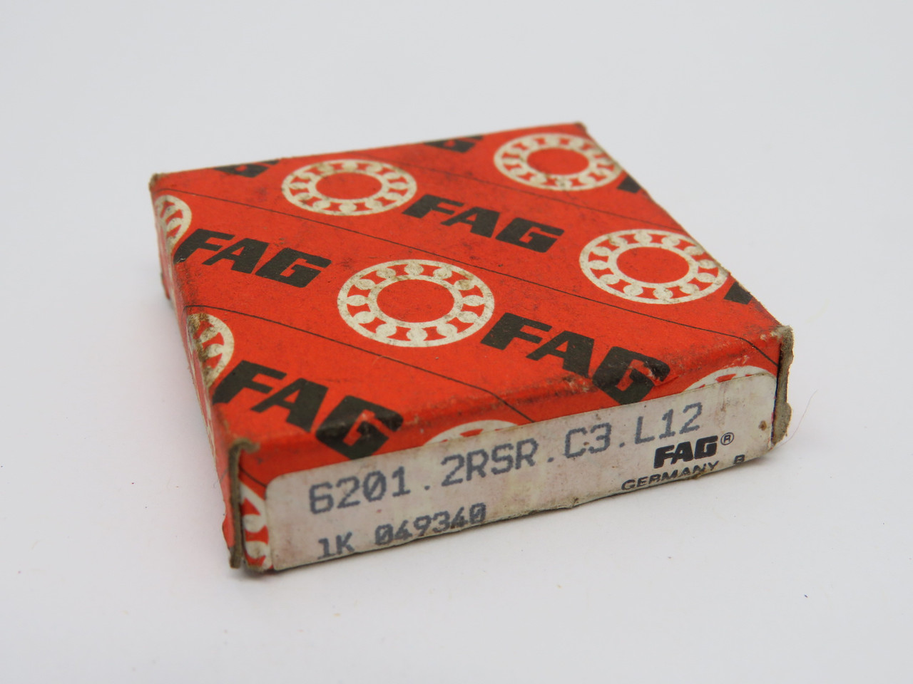 Fag 6201.2RSR.C3.L12 Deep Groove Ball Bearing 32mm OD 12mm ID 10mm W NEW