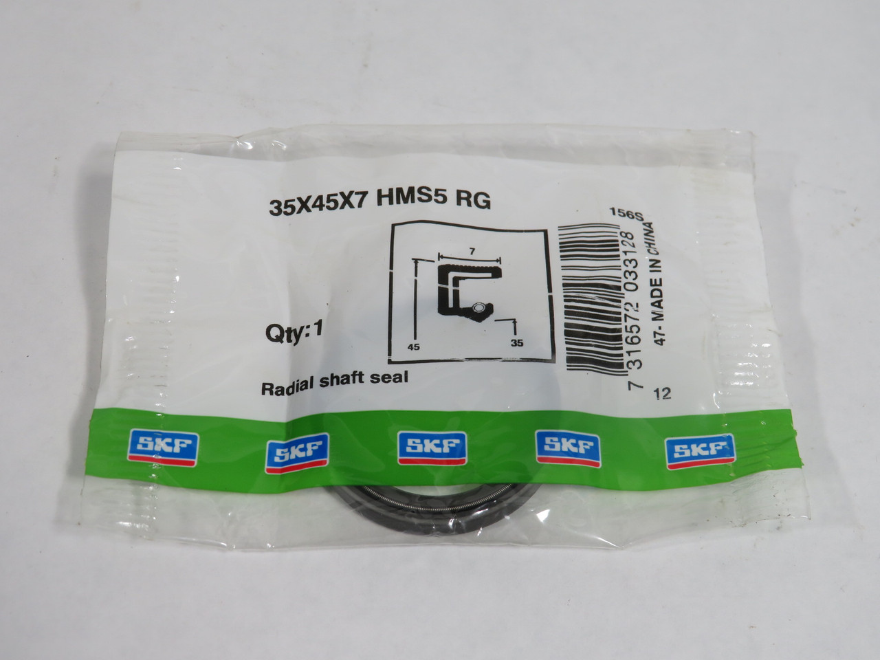 SKF 35X45X7 HMS5 RG Radial Shaft Seal 45mm OD 35mm ID 7mm W NWB