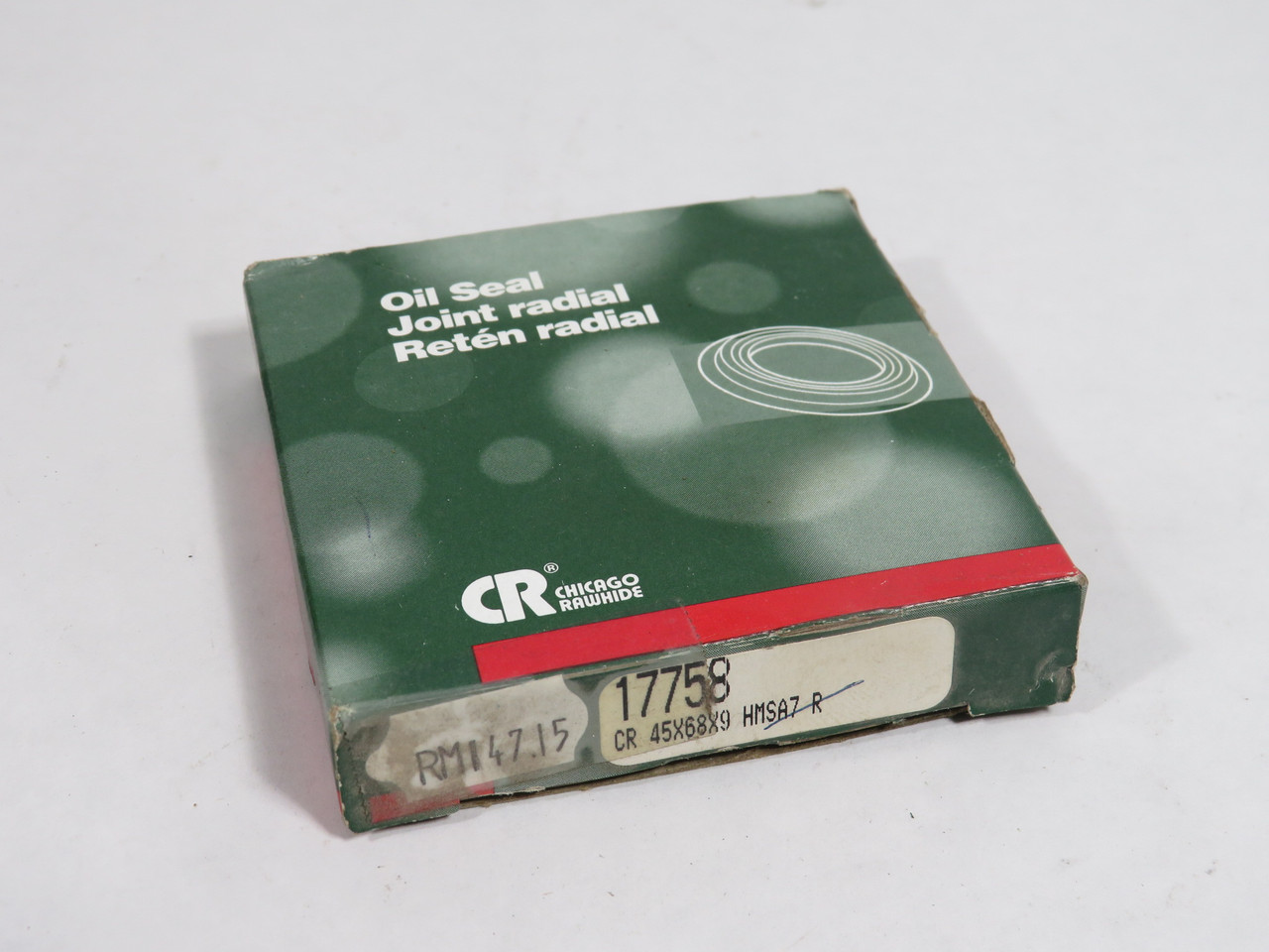 Chicago Rawhide 17758 Oil Seal 68mm OD 45mm ID 9mm W NEW