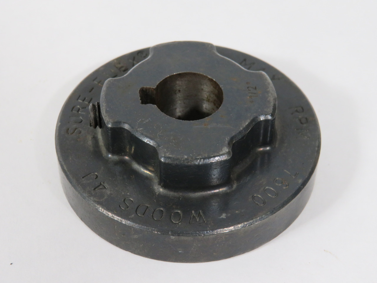 TB Wood's 4J58 Sleeve Coupling Flange 5/8" ID 2-1/2" OD 1-5/8" Hub REBORED USED