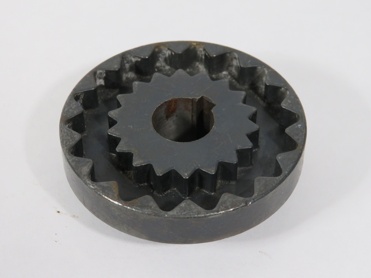 TB Wood's 4J58 Sleeve Coupling Flange 5/8" ID 2-1/2" OD 1-5/8" Hub REBORED USED