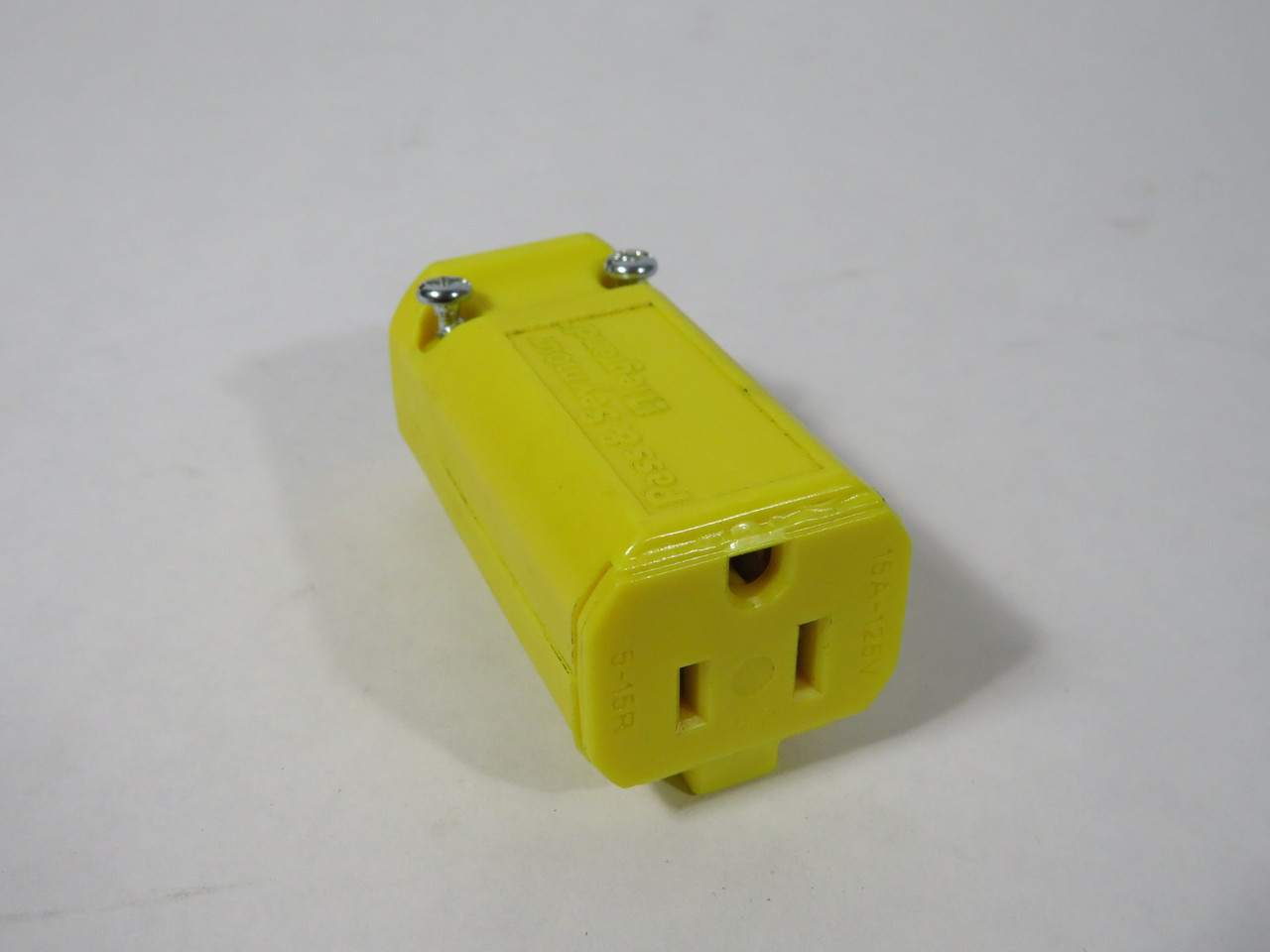 Pass & Seymour PS5969-Y Straight-Blade Connector 15A 125V 3W 2P BOX DAMAGE NEW