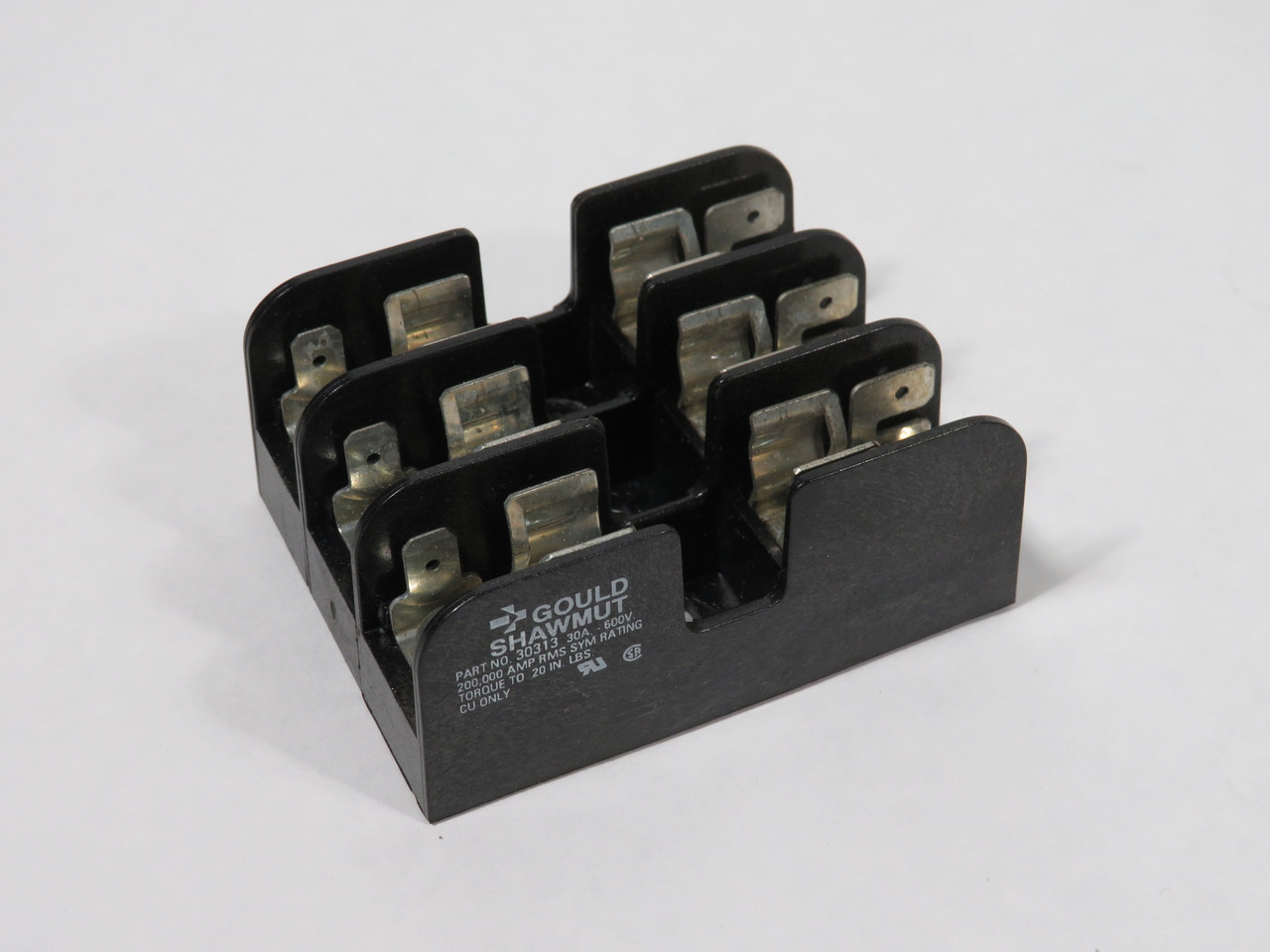 Gould Shawmut 30313 Fuse Holder 30A 600V 3-Pole USED