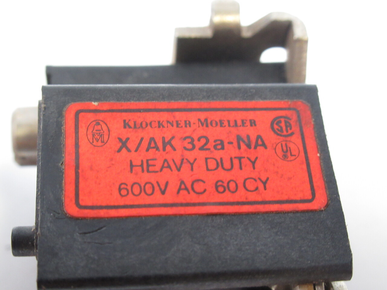 Klockner-Moeller X/AK32a-NA Contact Block 1NO 1NC 600V USED