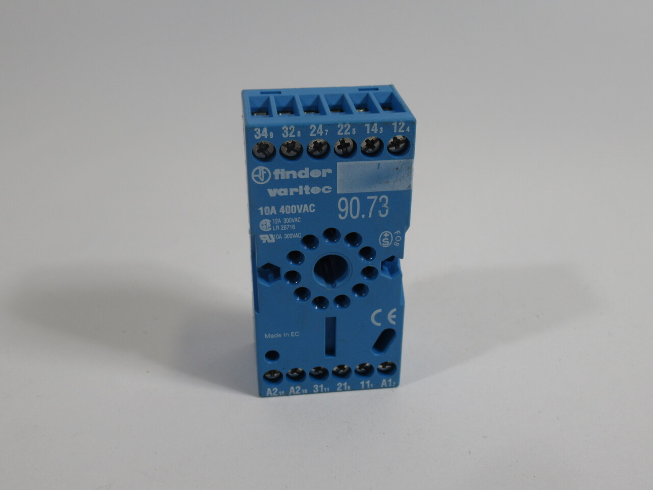 Finder 90.73 Relay Socket 400VAC 10A 11-Pin USED
