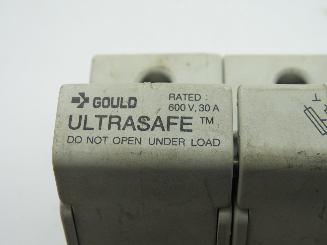 Gould US3J2I Fuse Holder 30A 600V 2-Pole USED