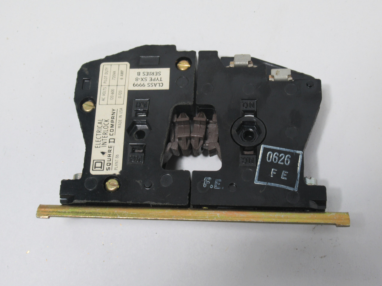 Square D 9999-SX8 Auxiliary Contact Kit 1NO/1NC 600V 6A USED