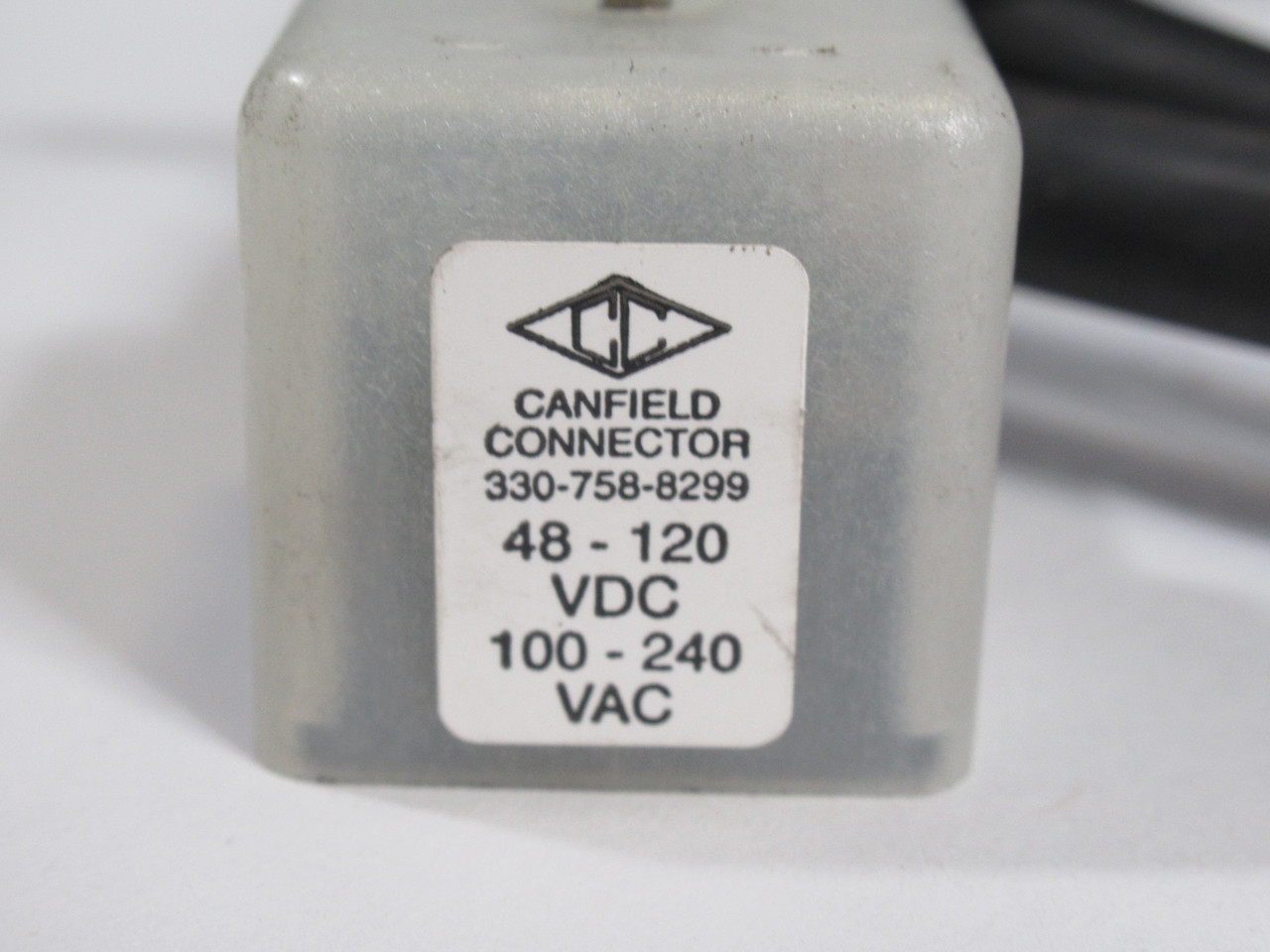 Canfield Connector 51071090000 Valve Connector 48-120VDC 100-240VAC USED