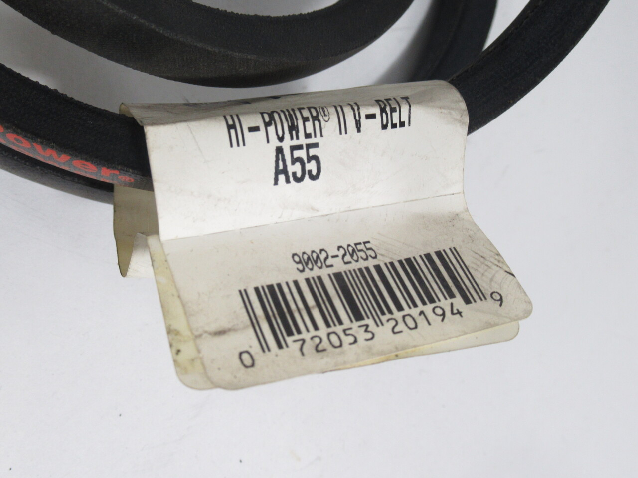 Gates A55 Hi-Power II V Belt 57"L 0.5"W 0.31"T NEW