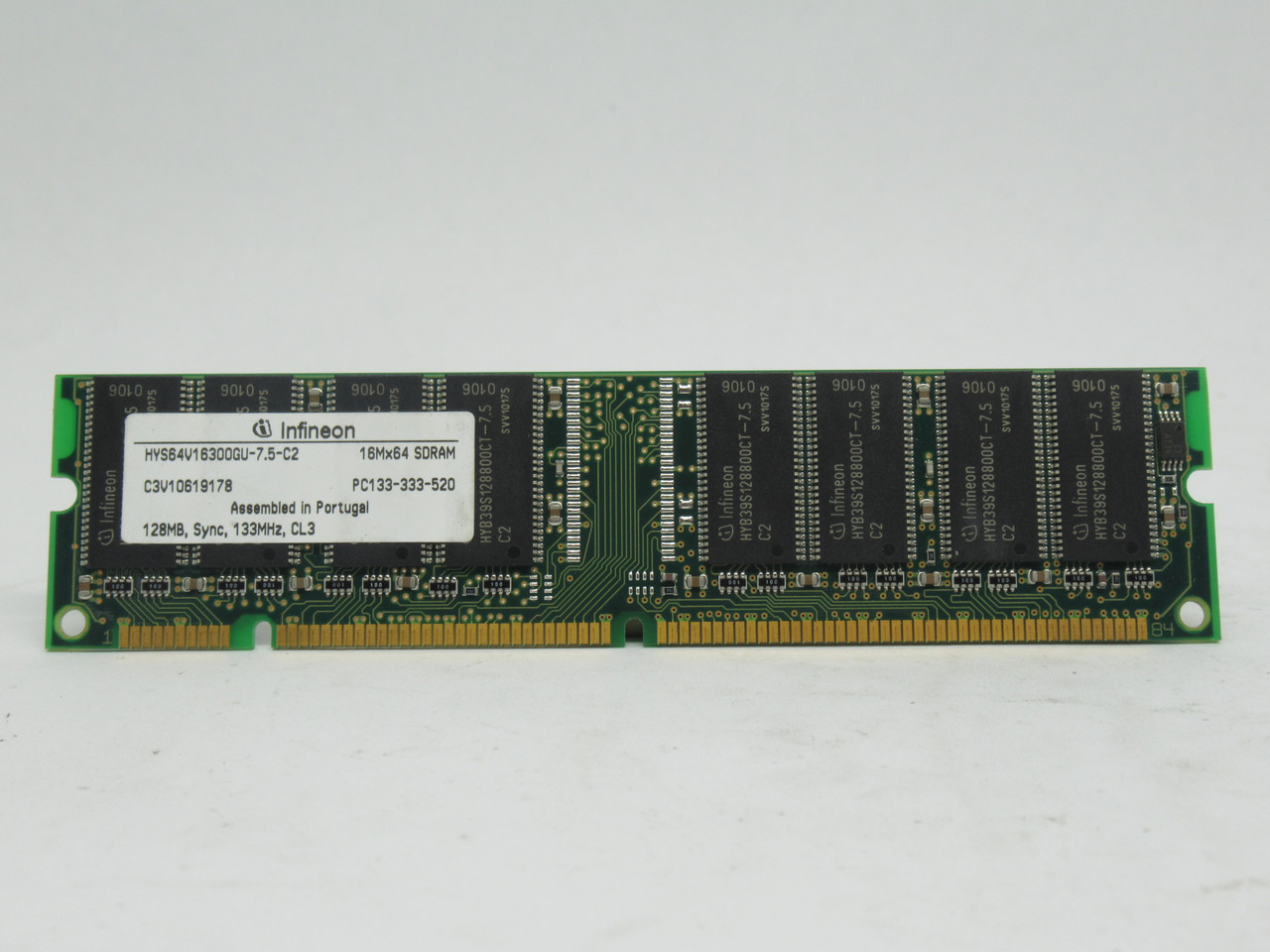 Infineon HYS64V16300GU-7.5-C2 SDRam Memory Module 128MB 133MHz USED