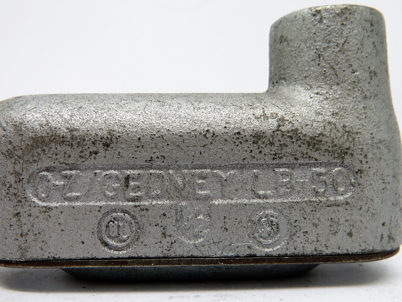 O-Z/Gedney LB-50CG Right Angle Conduit Body w/ Cover 1/2" NO GASKET USED