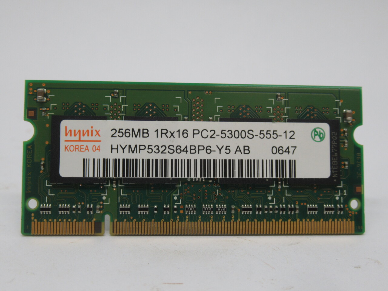 Hynix HYMP532S64BP6-Y5 AB SDRam Memory Module 256MB 667MHz USED