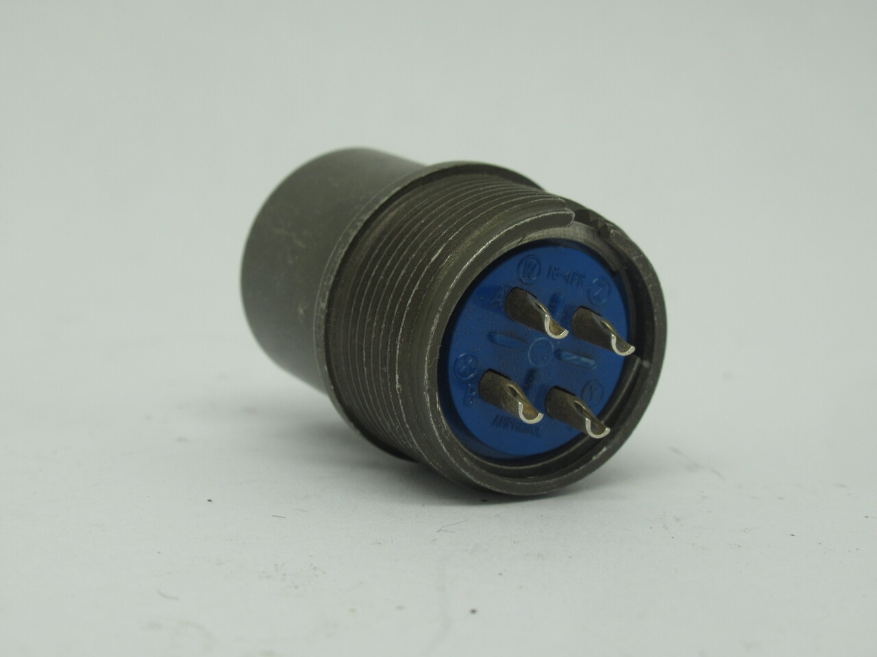 Amphenol 97-3101A-18-4P 4-Pin Male Circular Connector MISSING WASHER USED