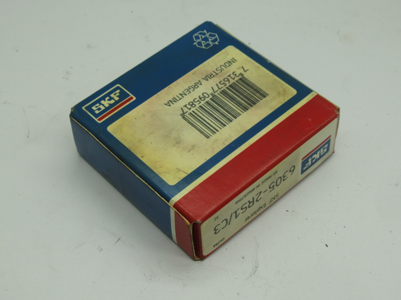 SKF 6305-2RS1/C3 Deep Groove Ball Bearing 25mm Bore 62mm OD NEW