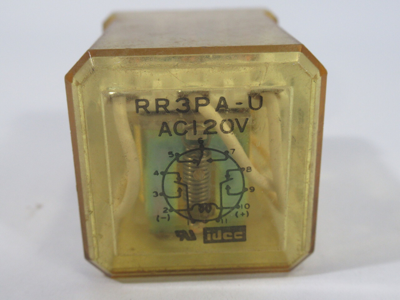 IDEC RR3PA-U-120VAC Relay 120VAC Coil 10A 110VAC 11-Pin USED