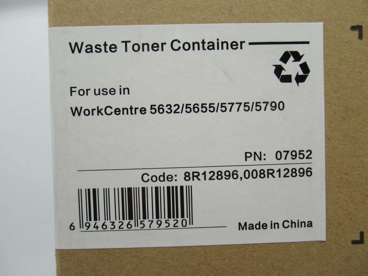Generic 8R12896 Waste Toner Container for Xerox Alt P/N: 008R12896 RFB