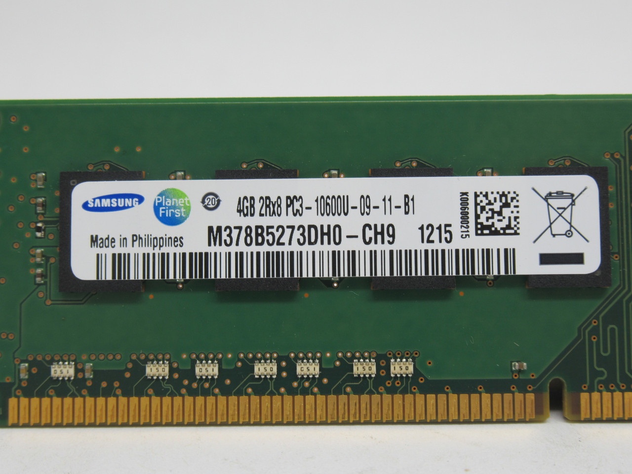 Samsung M378B5273DH0-CH9 SDRam Memory Module 4GB 1333MHz USED