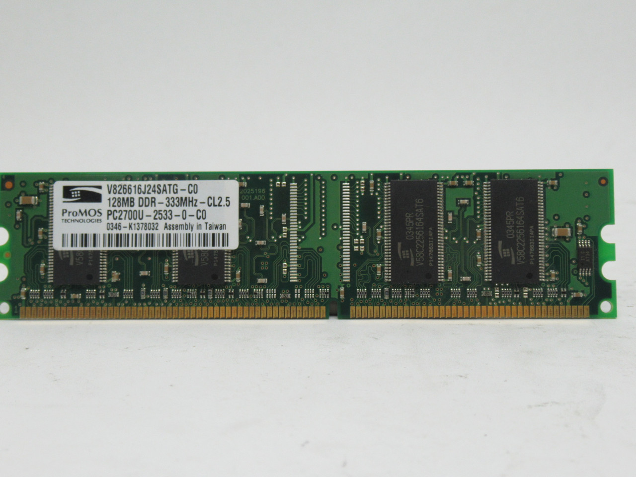 ProMOS V826616J24SATG-C0 SDRam Memory Module 128MB 333MHz USED