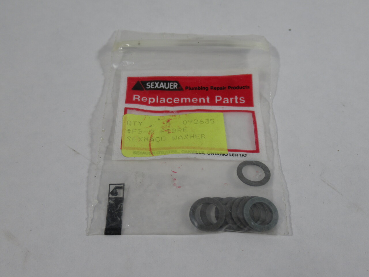 Sexauer 092635 FB-9 Fibre Sexmaco Washer *LOT OF 8* NWB