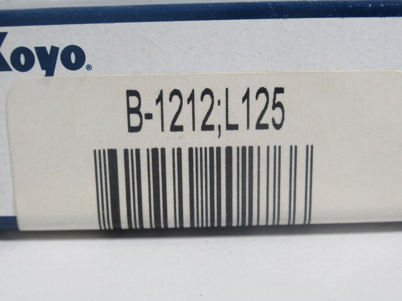 Koyo B-1212;L125 Drawn Cup Needle Roller Bearing 3/4" B x 1" OD x 3/4" W NEW