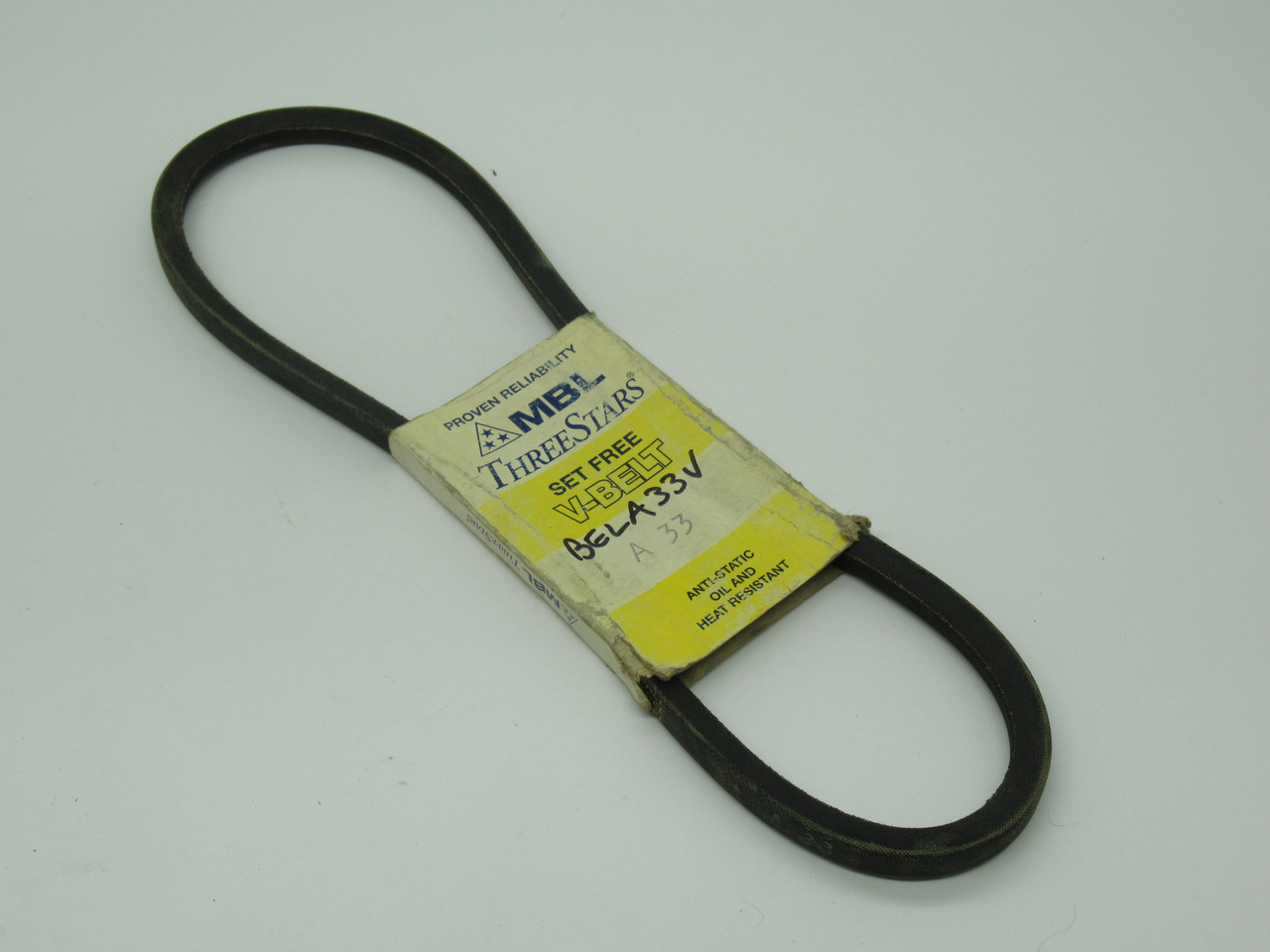 MBL A33 Classic Wrapped V-Belt 35"L 1/2"W 5/16"Thick NEW