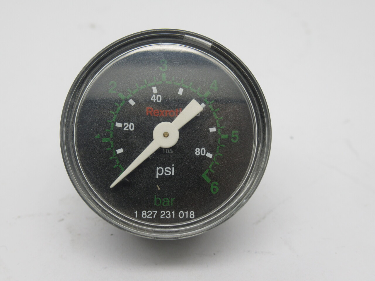 Rexroth 1-827-231-018 Pressure Gauge 0-6bar 40mm Diam G1/8"USED