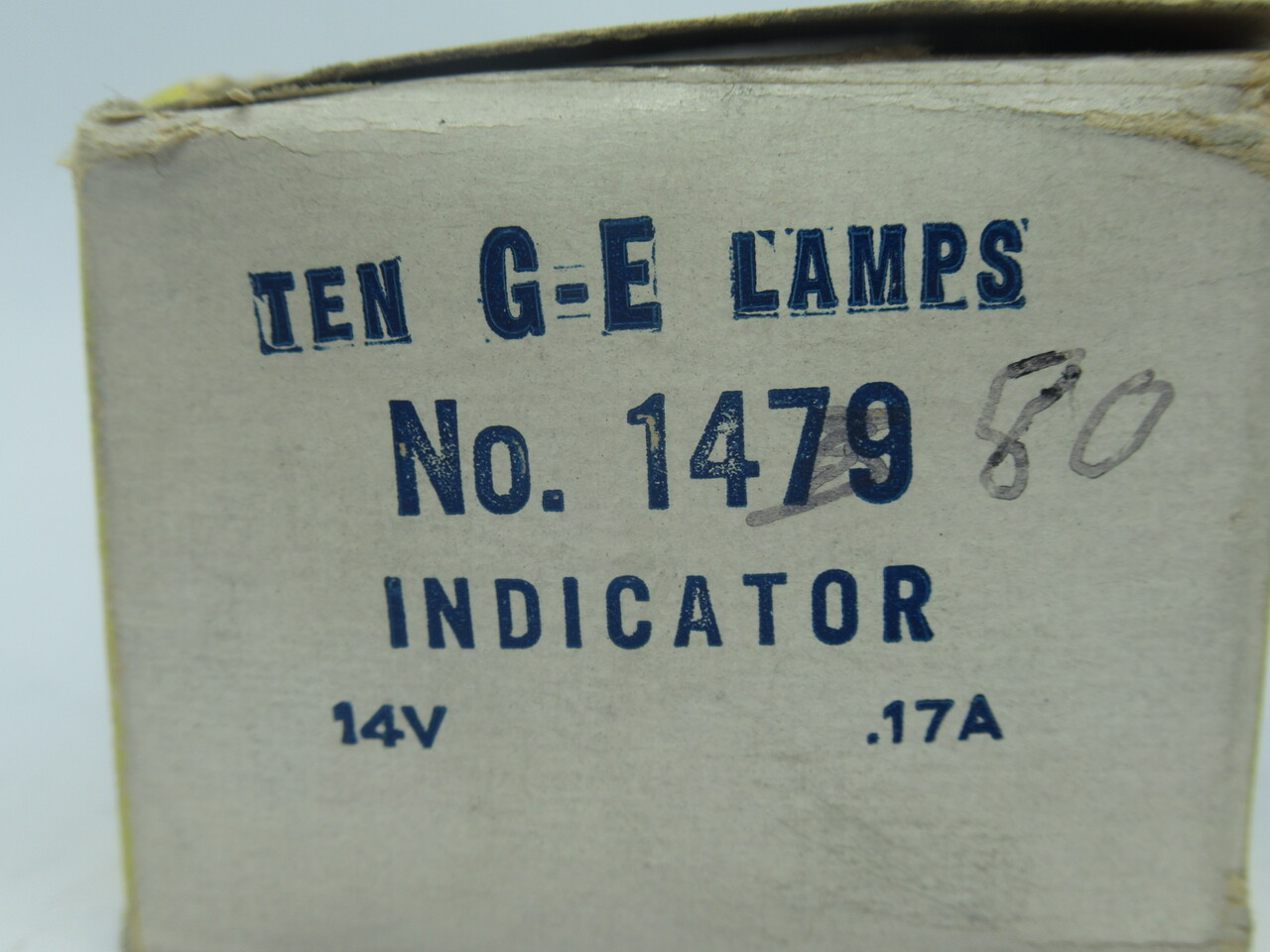 General Electric 1479 Indicator Bulb 14V .17A Lot Of 8 DAMAGED BOX NEW