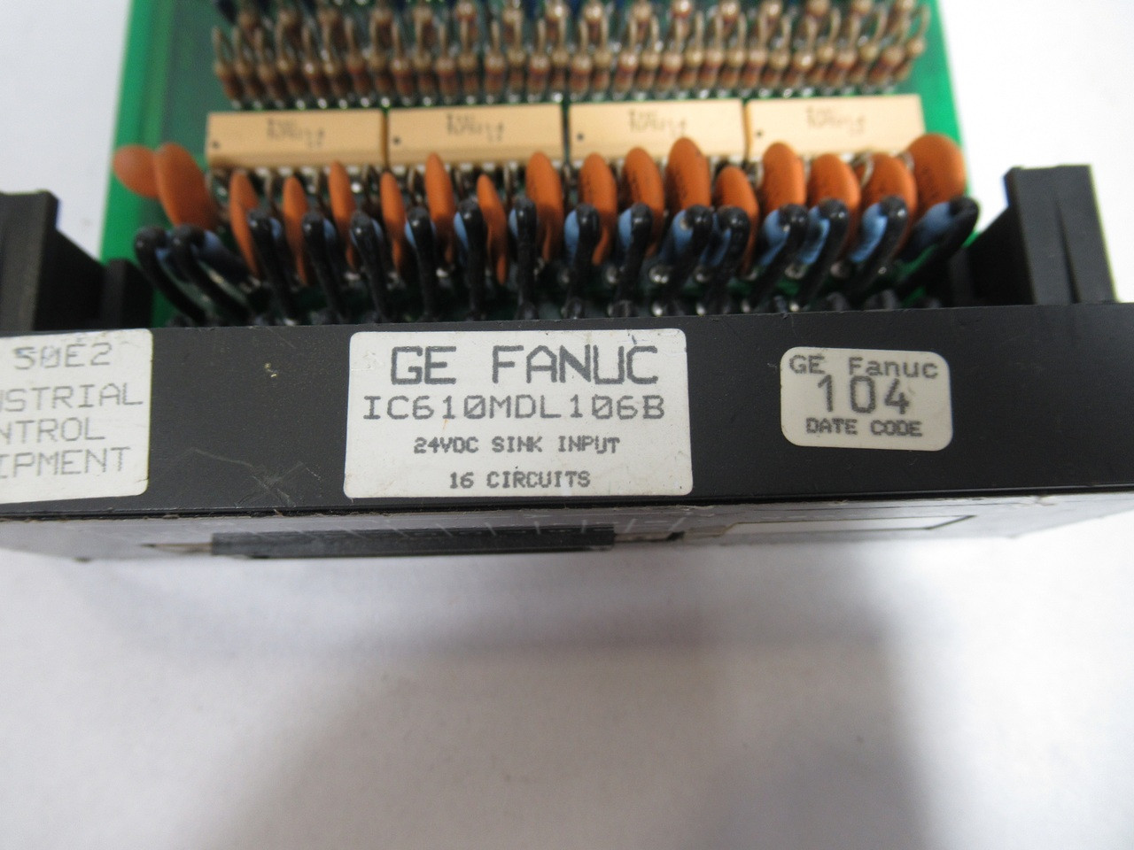 GE Fanuc  IC610MDL106B 24 Pt. Input Module 24VDC *Missing Terminal* USED