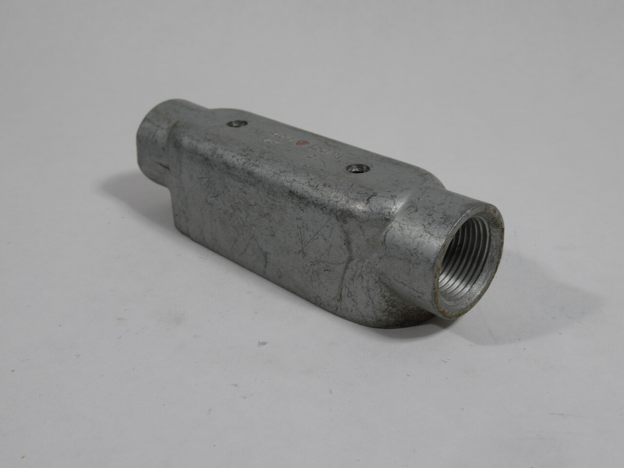 Red-Dot C-3/4 Threaded Conduit Body 3/4" w/o Cover CUSTOM SCREW HOLES USED