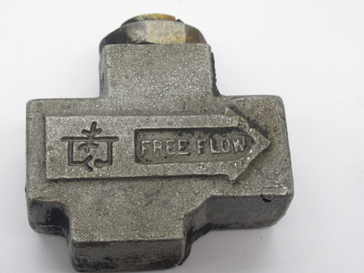 Numatics 2FC2 Flow Control Valve Inline 1/4" NPTF Anodized Aluminum USED