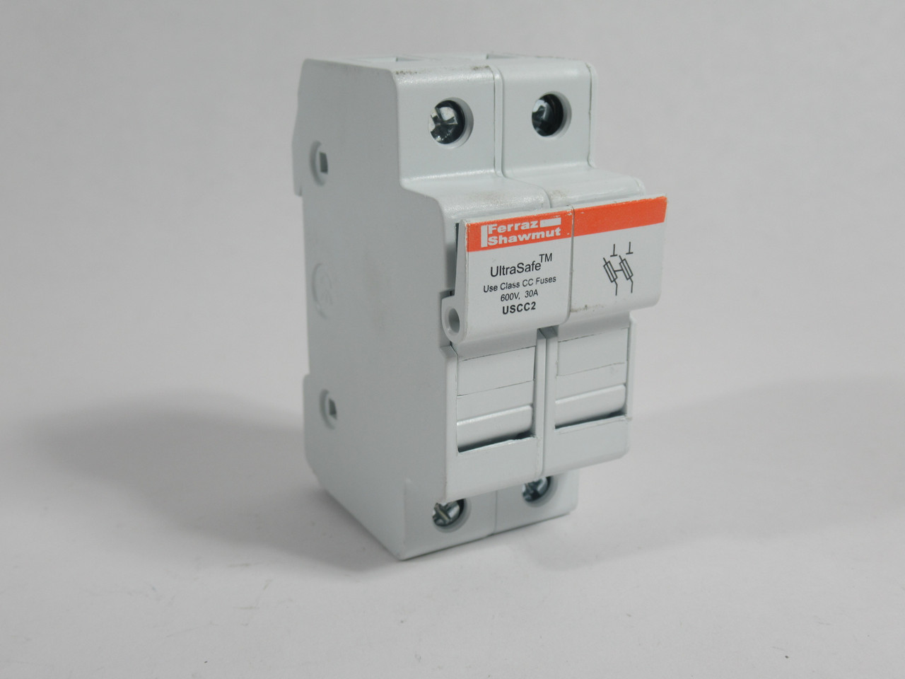 Mersen Ferraz Shawmut USCC2 Fuse Holder 30A 600V 2-Pole USED