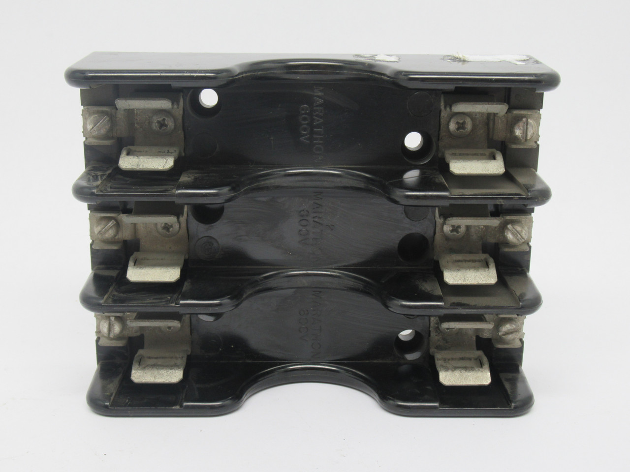 Marathon 4100026 Old Style Fuse Holder 30A 600V 3-Pole USED