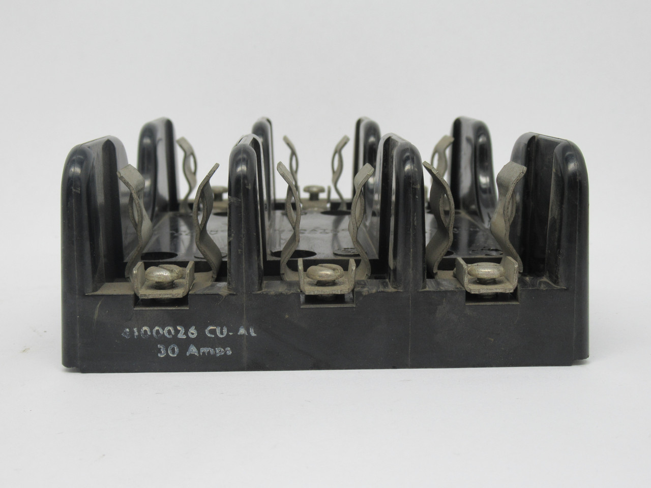 Marathon 4100026 Old Style Fuse Holder 30A 600V 3-Pole USED