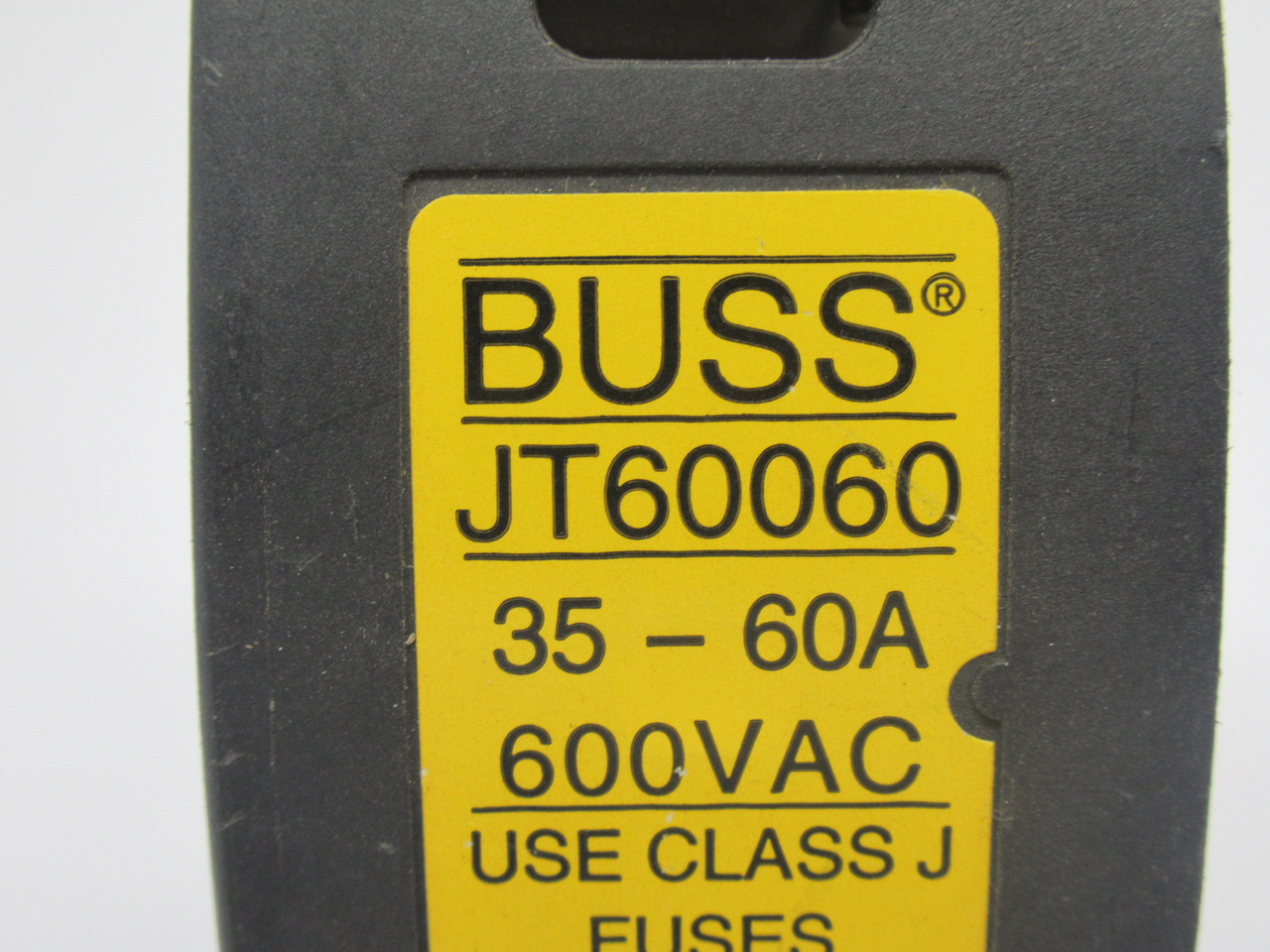 Bussmann JT60060 Finger Safe Fuse Holder 35-60A 600V 1-Pole USED