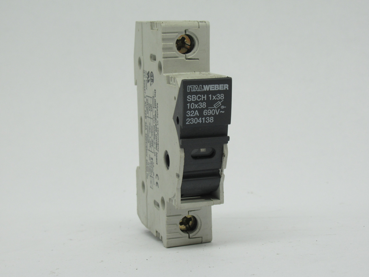 Italweber SBCH1x38 2304138 Fuse Holder 32A 690V 1-Pole USED