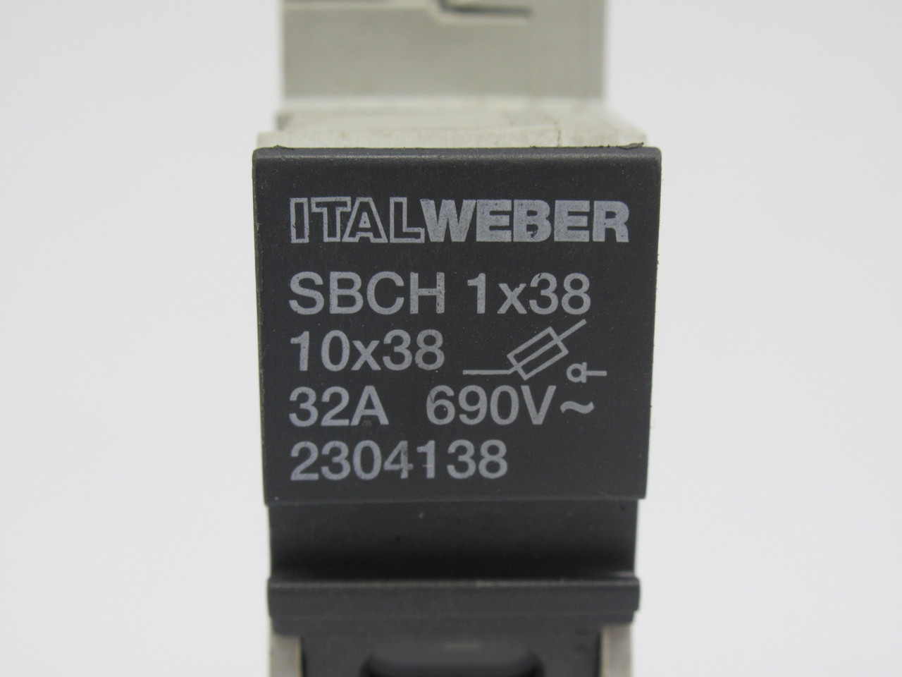 Italweber SBCH1x38 2304138 Fuse Holder 32A 690V 1-Pole USED