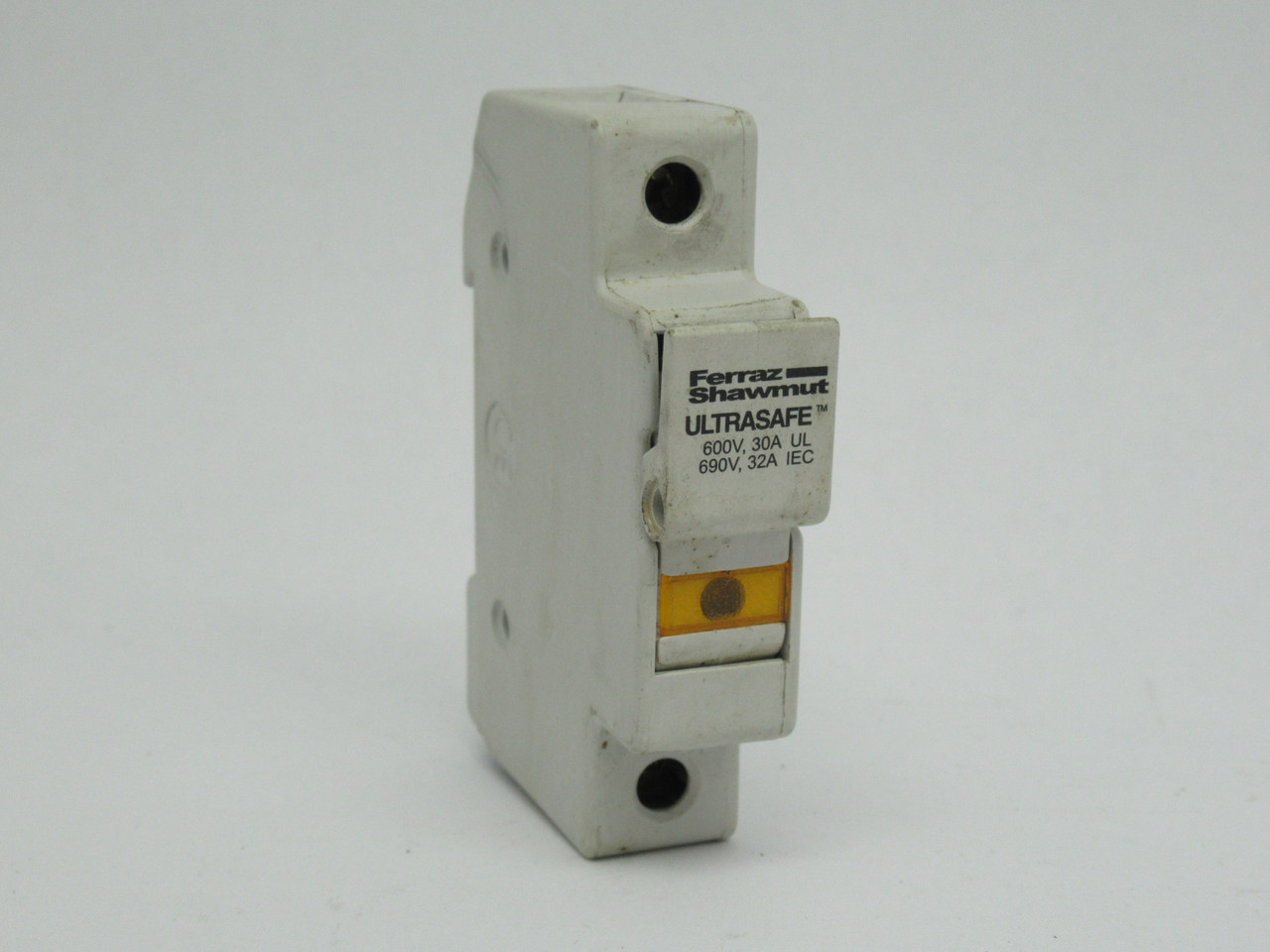 Ferraz Shawmut USM1I Ultrasafe Fuse Holder 1-Pole 600V@30A 690V@32A USED