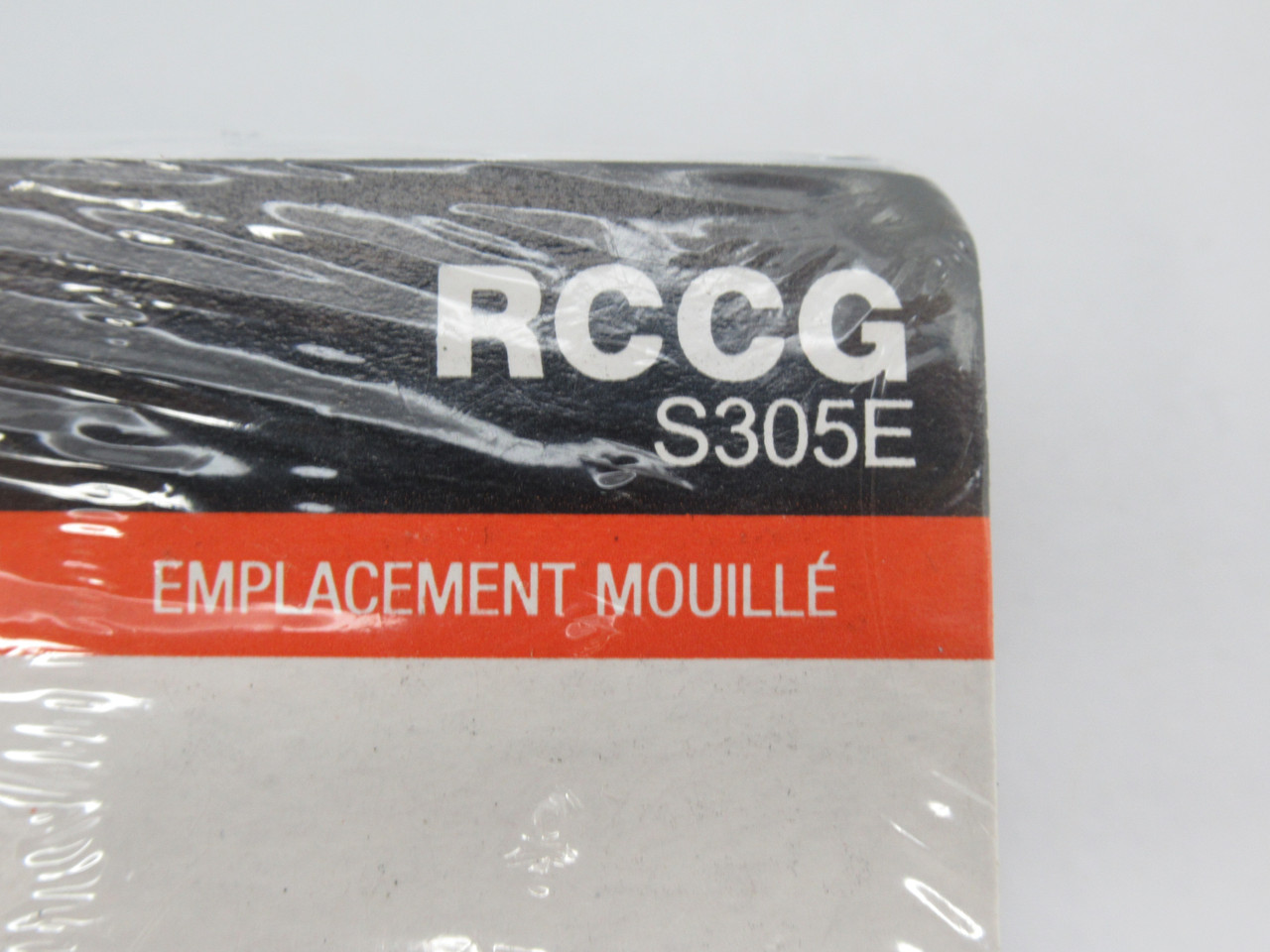 Red-Dot S305E GFCI Receptacle Cover Horizontal Silver Device Mount NEW