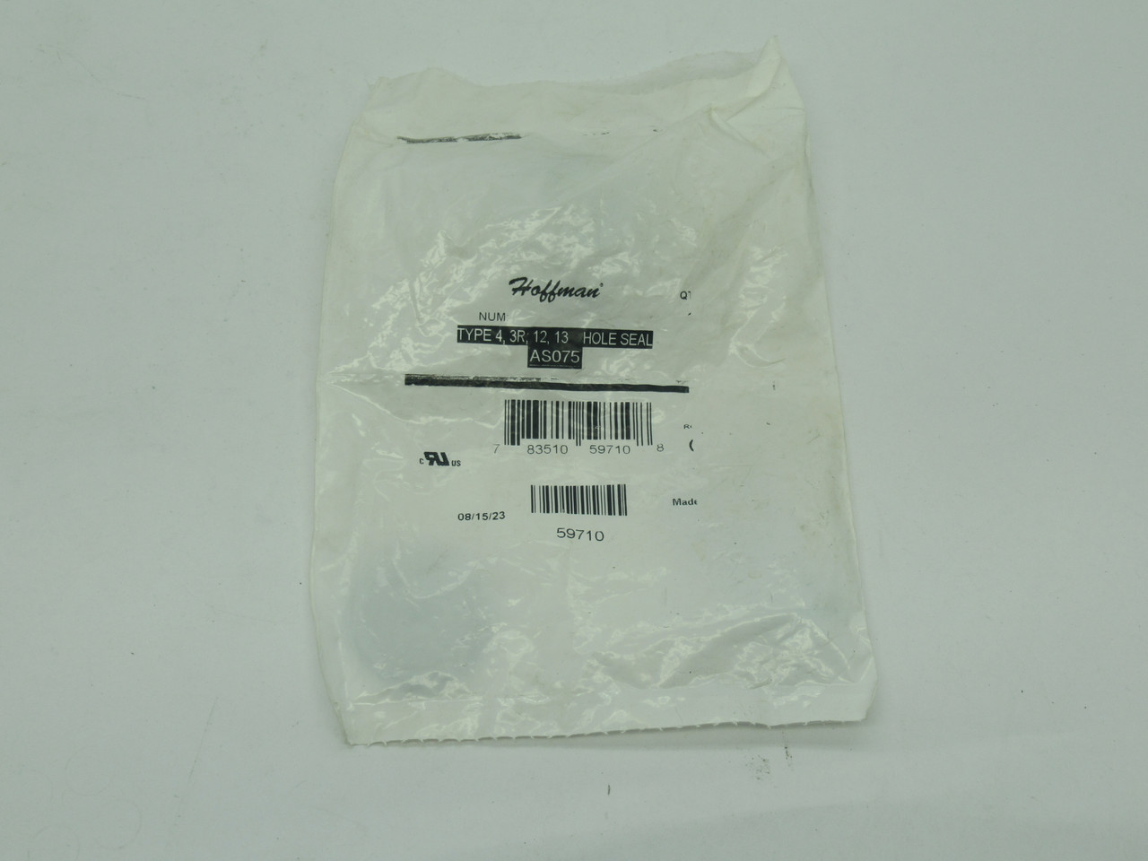 Hoffman AS075 Conduit Hole Seal for Type 4, 3R, 12, 13 1.56"D NWB