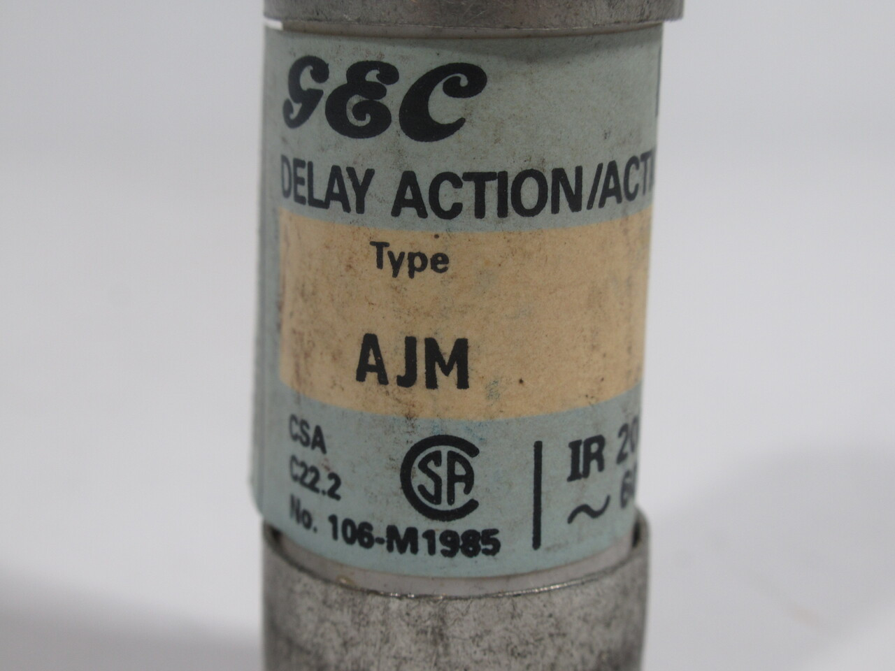 GEC AJM-1 Delay Action Fuse 1A 600V USED