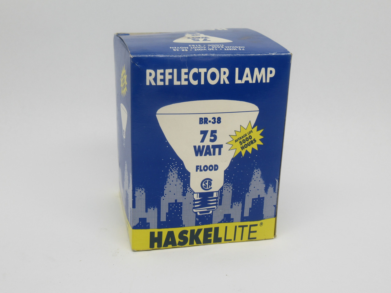 Haskellite BR-38 Reflector Lamp 75W 130V Medium Base NEW