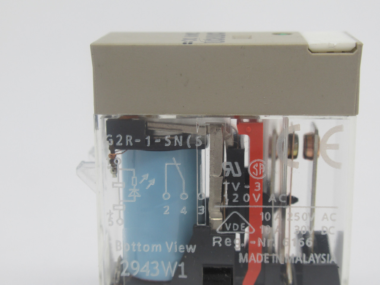 Omron G2R-1-SN-DC24(S) Plug-In Relay w/ LED Indicator 24VDC 10A NOP