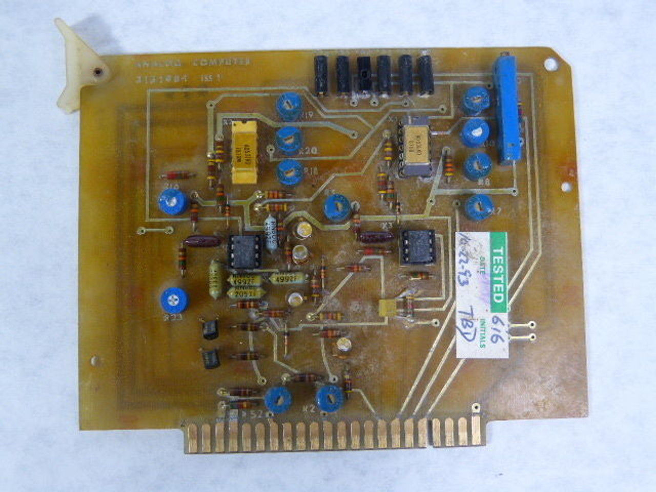 Generic 313198-1 Analog Computer Board USED