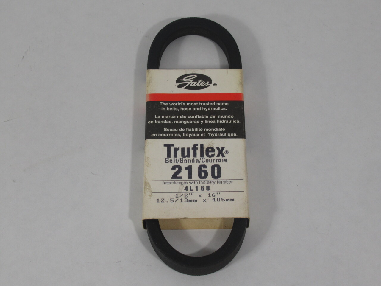Gates 2160 Truflex V-Belt 16" L x 0.5" W x 0.31" T NEW