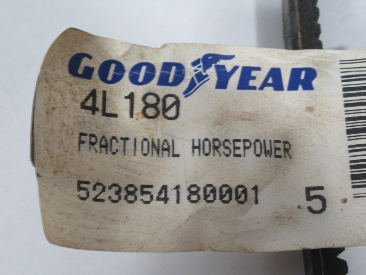 Goodyear 4L180 Fractional Horsepower V-Belt 18" L x 0.5" W x 0.31" T NEW