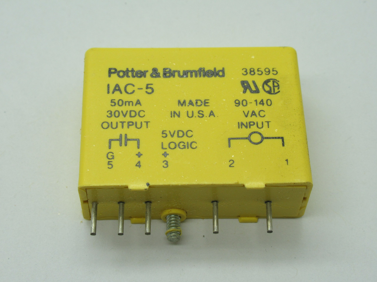 Siemens Potter & Brumfield IAC-5 I/O Module Out 50mA 30VDC In 90-140VAC NEW