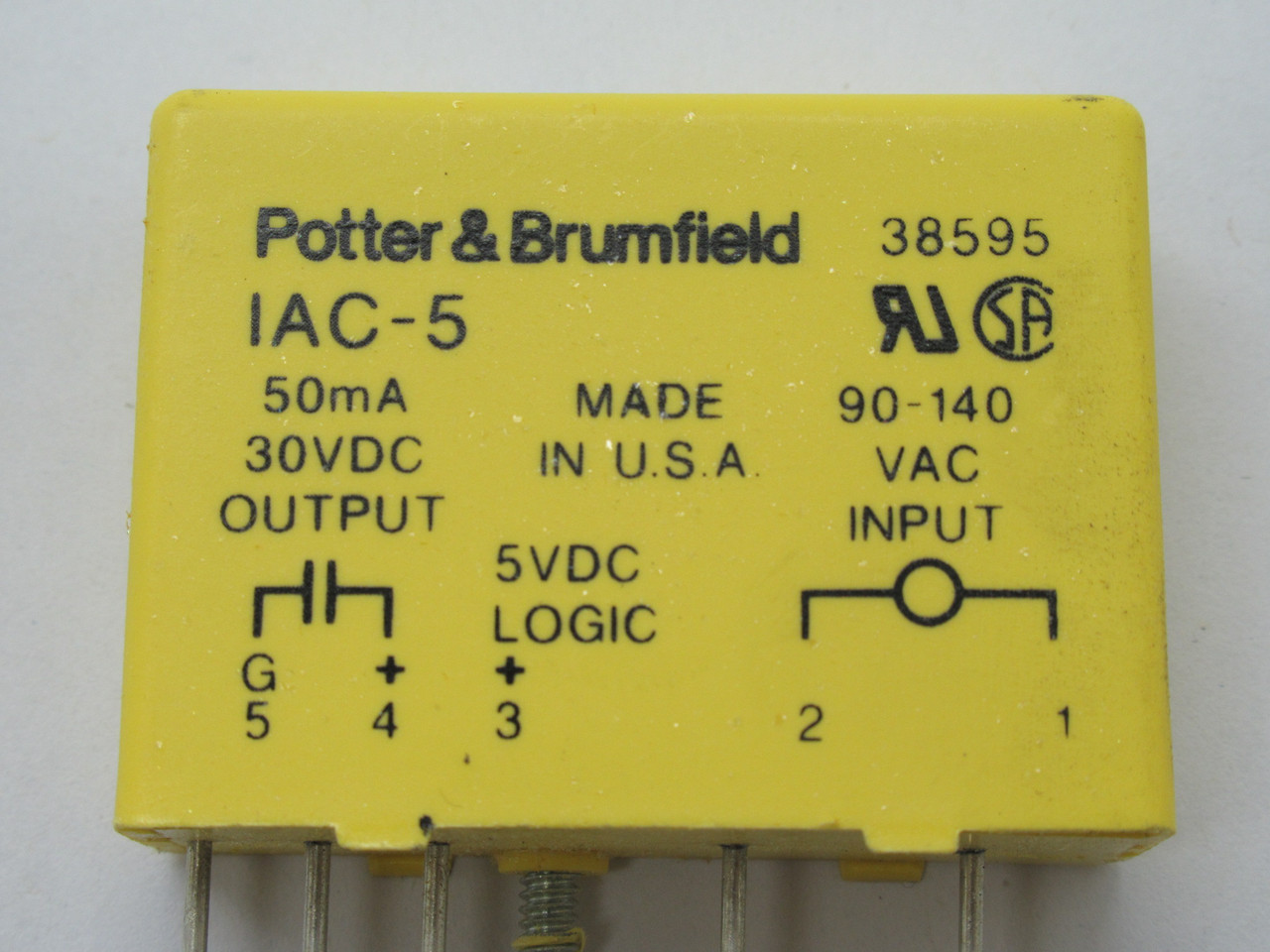 Siemens Potter & Brumfield IAC-5 I/O Module Out 50mA 30VDC In 90-140VAC NEW